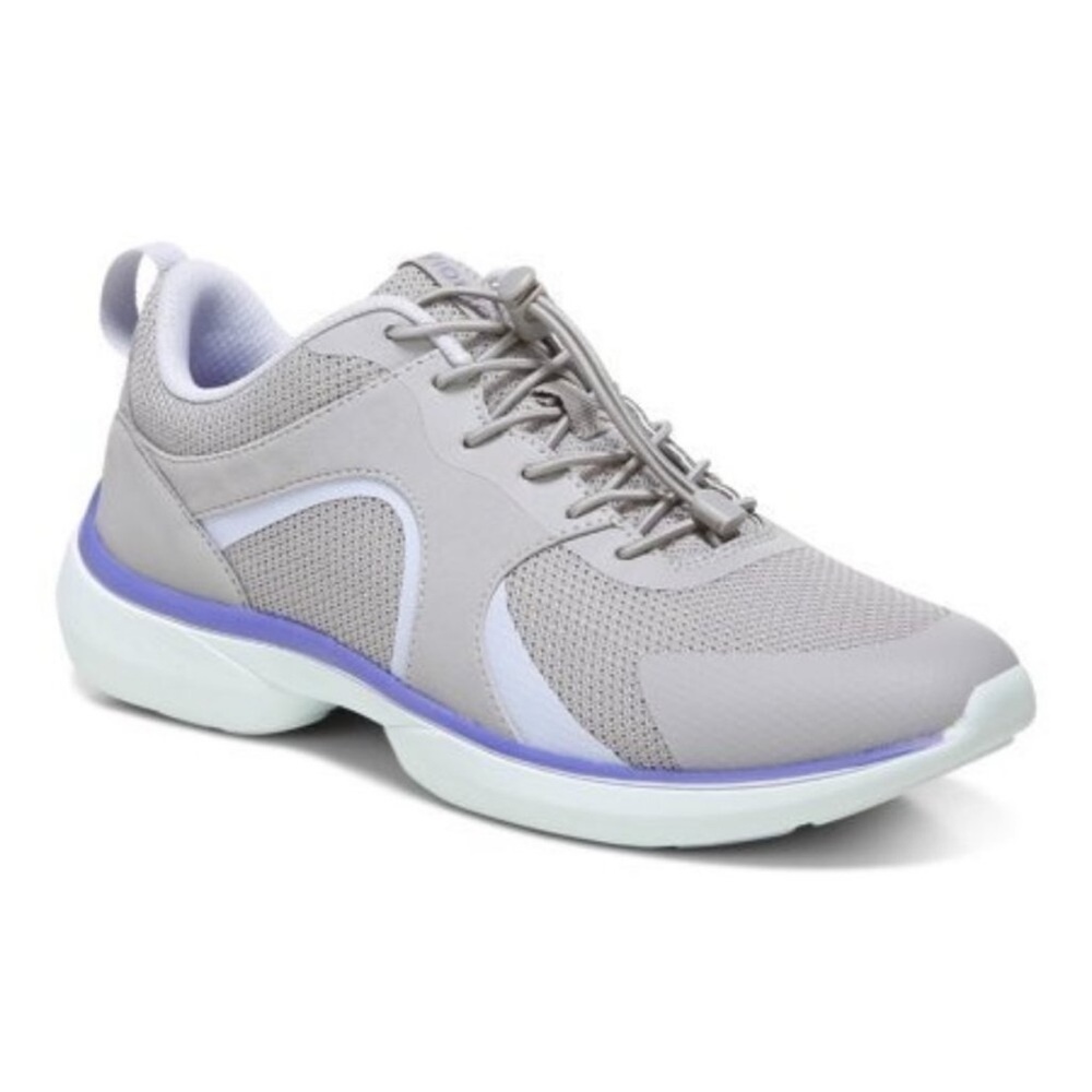 Vionic Women's Olessa Fitness Running Shoes in Light Gray/Amethyst - Size 8.5